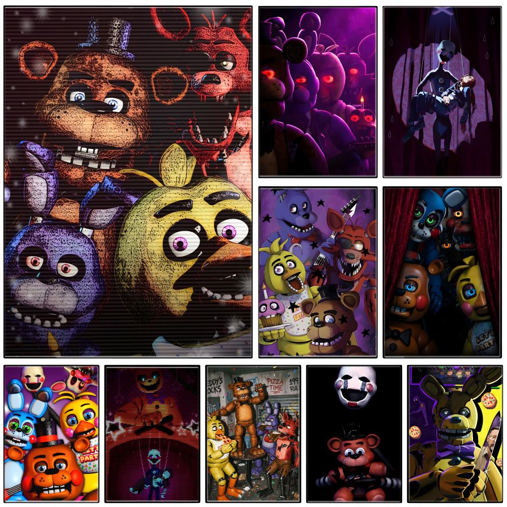 Gaming Console Wallpaper - 다크 애니메트로닉스 호러 게임 F-FNAF 포스터