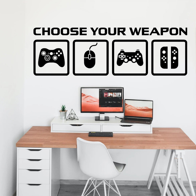 Gaming Console Wallpaper - 비디오 게임 장식 벽 데칼 무기