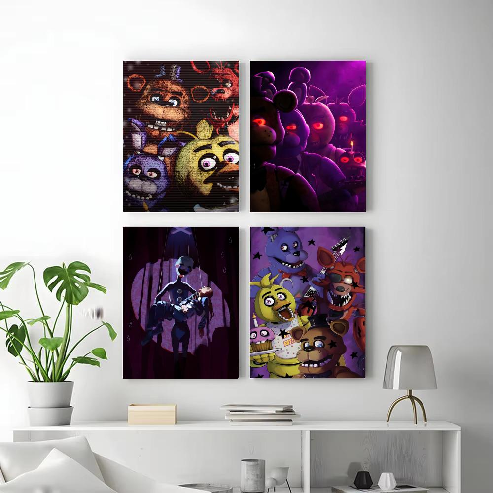 다크 애니메트로닉스 호러 게임 F-FNAF 포스터 자가 - Gaming Console Wallpaper 리뷰 및 가격