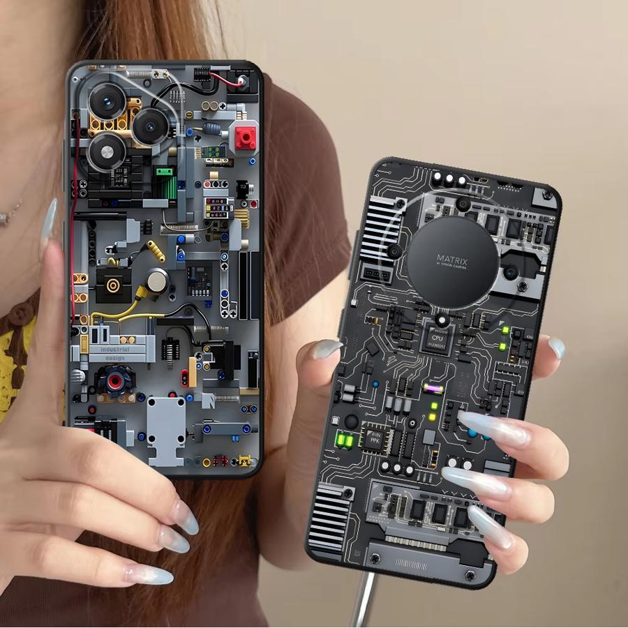 보라색 게임 콘솔 펀다 폰 커버 케이스 (Honor X - Gaming Console X6 리뷰 및 가격