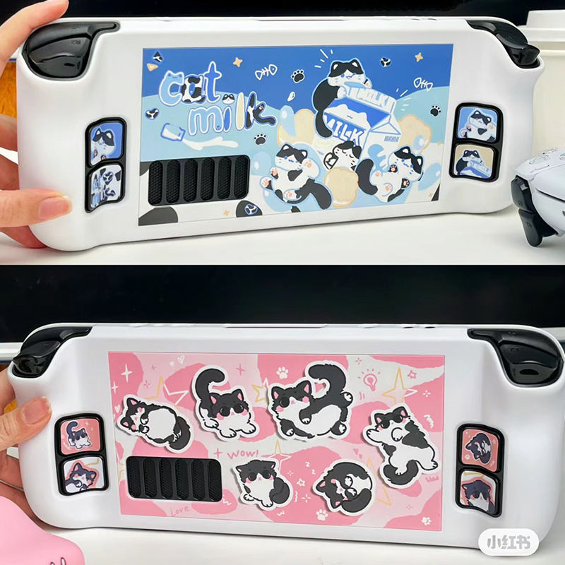 스팀 데크 게임 콘솔을위한 만화 우유 고양이 보호 케이 - Gaming Console Steam Deck 리뷰 및 가격