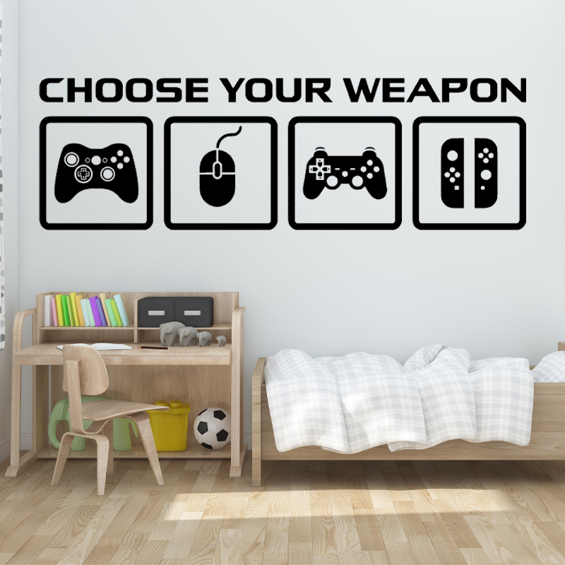 비디오 게임 장식 벽 데칼 무기 게임 컨트롤러 선택 게 - Gaming Console Wallpaper 리뷰 및 가격