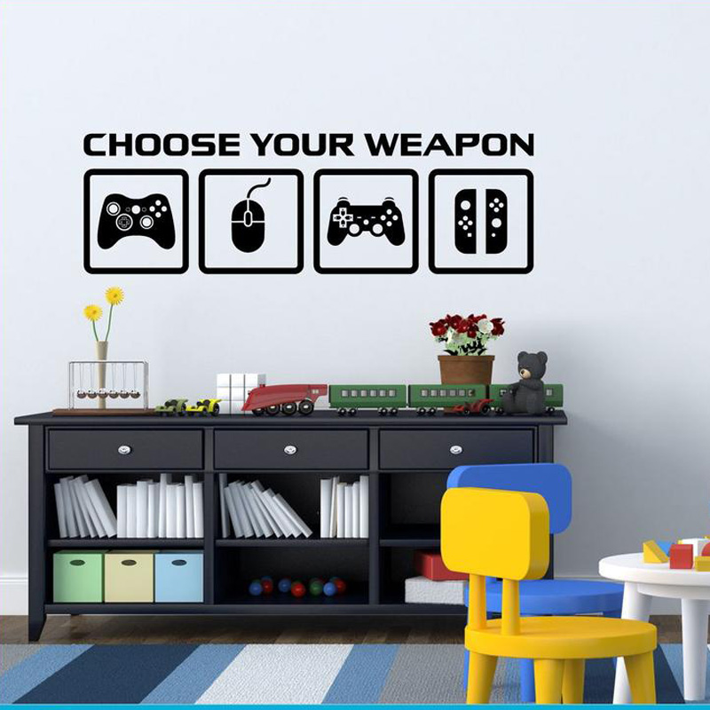 비디오 게임 장식 벽 데칼 무기 게임 컨트롤러 선택 게 - Gaming Console Wallpaper 리뷰 및 가격