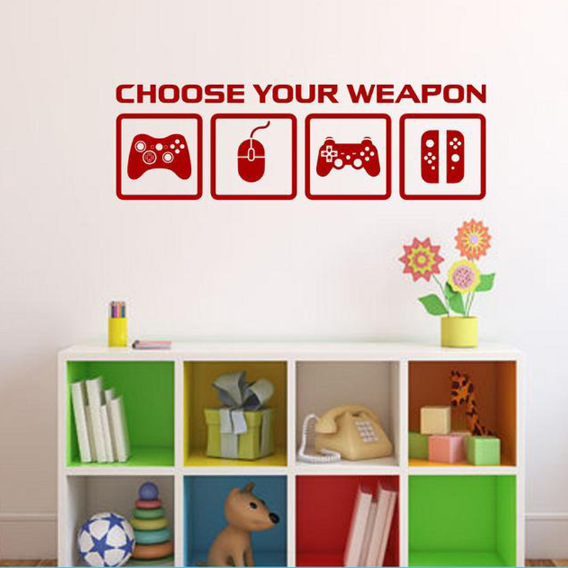 비디오 게임 장식 벽 데칼 무기 게임 컨트롤러 선택 게 - Gaming Console Wallpaper 리뷰 및 가격
