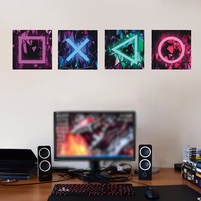 어린이 게임방 게임 벽 장식 포스터 스티커 데칼, 자체 - Gaming Console Wallpaper 리뷰 및 가격