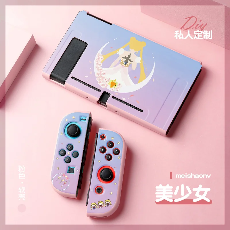 카와이 세일러 문 핑크 스위치 보호 쉘 NS 컨트롤러  - Nintendo Switch Case 리뷰 및 가격
