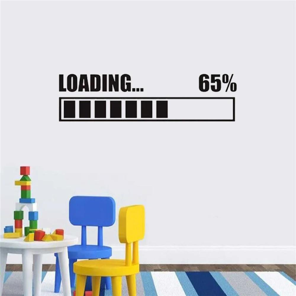 게임 로딩 65% 벽 데칼, 게이머 벽 스티커, 자체  - Gaming Console Wallpaper 리뷰 및 가격