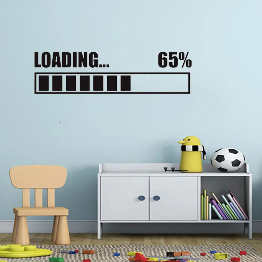 게임 로딩 65% 벽 데칼, 게이머 벽 스티커, 자체  - Gaming Console Wallpaper 리뷰 및 가격