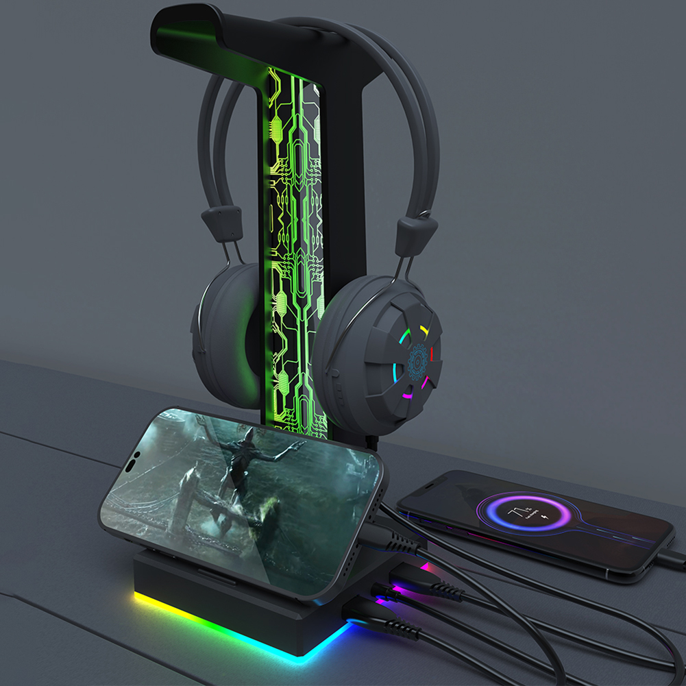 게이머 PC용 RGB 게이밍 헤드폰 스탠드, 듀얼 US - Pad Gaming Console 리뷰 및 가격