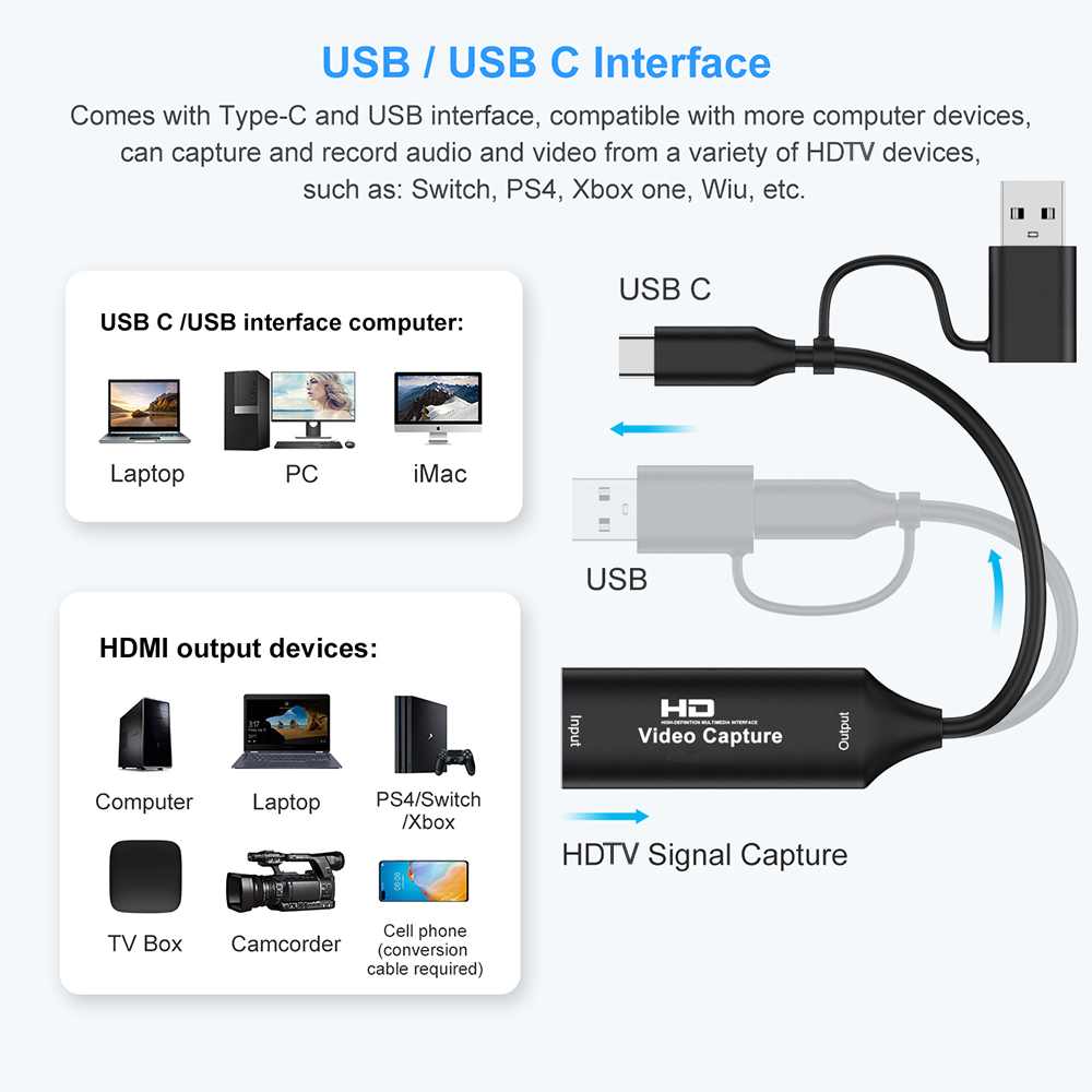 4K HDMI 호환 USB 비디오 캡처 카드 1080P - Pad Gaming Console 리뷰 및 가격